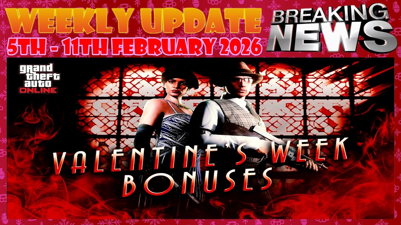 🧻 Еженедельное обновление GTA 5 Online • 5-11 февраля 2026 г. 💔 Событие ко Дню святого Валентина