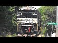 Amtrak csx marc  norfolk southern trains in shenandoah junction