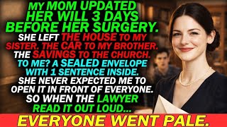 My Mom Left Everything to My Siblings In Her Will — The Sealed Envelope Changed It All