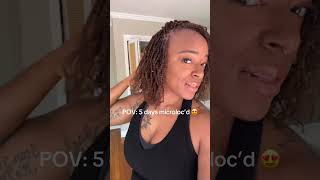 Im so in love… follow my journey. #microlocjourney #microlocs #locs
