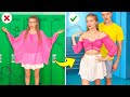 BRILLIANT CLOTHES HACKS FOR GIRLS! School Supplies Ideas &amp; DIY Outfit by Mariana ZD
