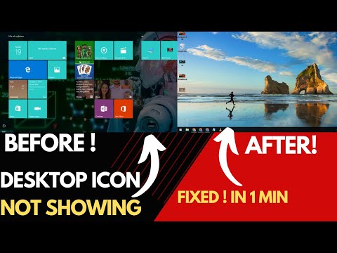 Fix Desktop Icons Not Showing & Only Start Menu Appearing in Windows 10"