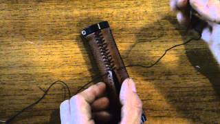 How To Sew Herringbone Baseball Stitch on Leather Bar Wraps