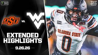 Oklahoma State vs. West Virginia Extended Highlights | 2026 Monster Energy Big 12 Football