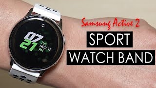Samsung Galaxy Watch Active 2 Sports Band Similar Look to the Nike Watch [4K] - YouTube