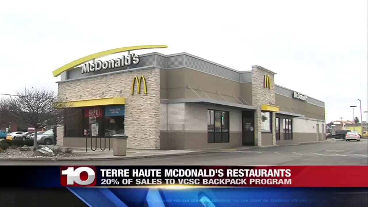 McDonald's helps with the backpack program