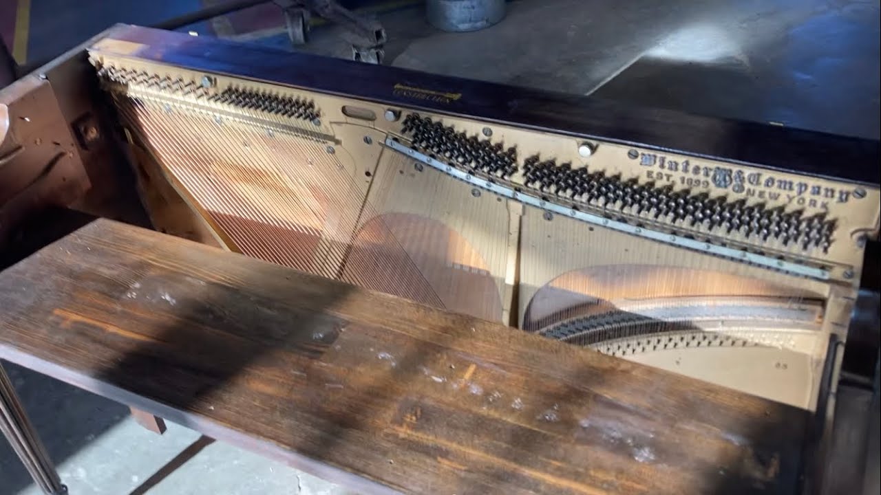 Restoring the piano part 6 Thoughts on restringing repainting