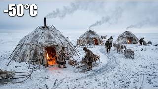 How Arctic Nomads Survived -50°C Winters in Canvas and Skin Tents - Their techniques are genius.