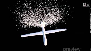 3D Swan morphing into airplane