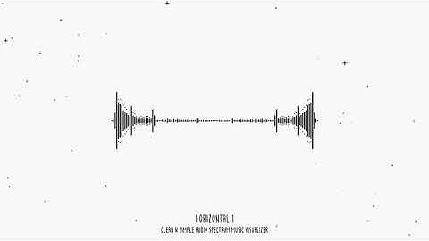 Clean and Simple Audio Spectrum Music Visualizer | After Effects Elements - Envato elements