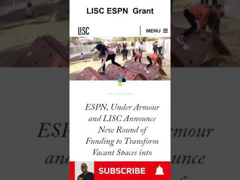 Get ESPN 10K Grant | Real Estate Development LISC Grant How To Apply | ESPN RePlay Program #shorts