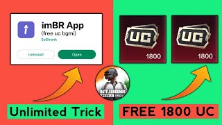 1800 UC FREE GLITCH | imBR App Free UC in Bgmi | imbr app unlimited free uc trick | 2.1 Update Bgmi screenshot 5