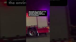 Police Chase Car Shooting Fireworks