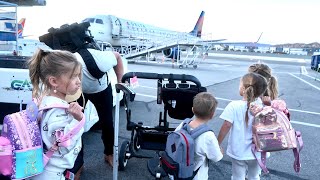 Flight With 5 Kids under 7! CRAZY!
