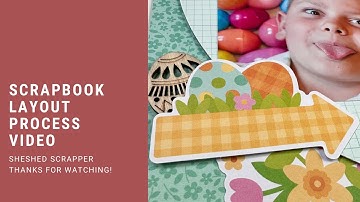 Scrapbook Layout Process Video//Bunny Hop//Doodlebug