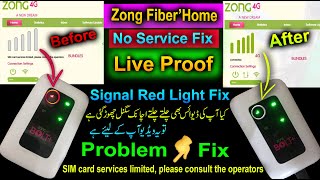 Zong FiberHome LM53QL Limited Service Fix | LM53SL Red Light No Signal Solution (Pakistan)