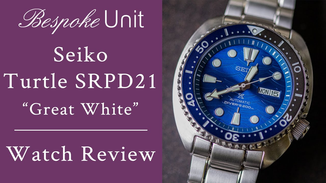 Seiko Turtle SRPD21 Great White - "Save The Ocean" Special Edition - YouTube