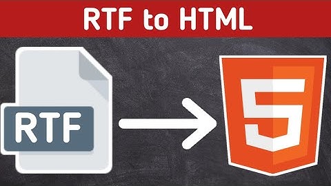 How to convert RTF to HTML | Tovinov Digital Works