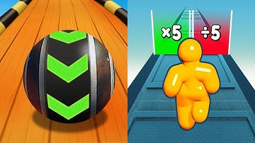 Sky Rolling Balls VS Tall Man Run - All Levels SpeedRun Gameplay Android iOS Ep 2