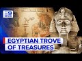 New priceless egyptian artefacts uncovered in exhibition  9 news australia