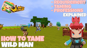 How to Tame Wildman to Villager | Mini World Block Art | Tips & Tricks