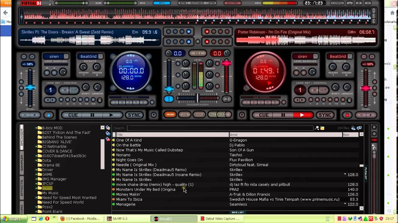 45 Minutes Electronic Dance Music Live Mix on Virtual DJ 7 YouTube