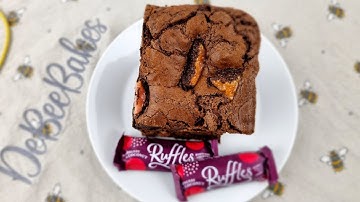 Raspberry Ruffle Brownies