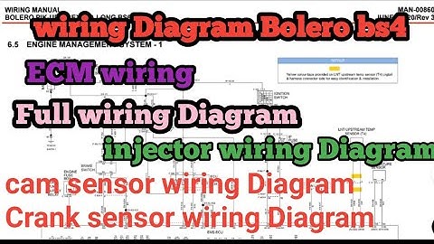 ECM wiring Diagram Bolero bs4 , injector wiring Diagram