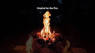 Unwind by the fire. Enjoy the crackling flames. #sleepsounds #campfire #ambience #relaxing #winddown