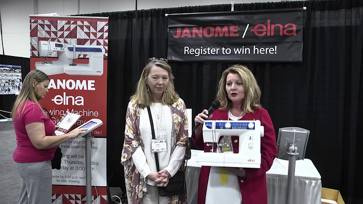 Nancy Lancaster Wins Elna Sewing Machine at AQS Qu...