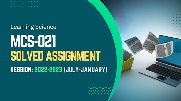 MCS-021 Solved Assignment 2022-2023 (July - January) || IGNOU BCA (3), MCA (2), PGDCA (2)