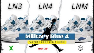 Military Blue 4: Factory Code Comparison