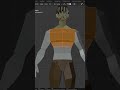 PS1 Style Zombie in Blender #shorts