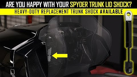 Can-Am Spyder F3 / RT Heavy-Duty Trunk Shock Upgrade (2020+)