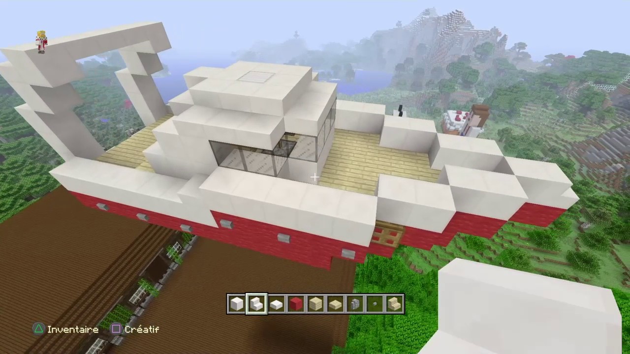 TUTO Comment faire un bateau moderne MINECRAFT FR - YouTube