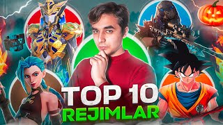 🥶PUBGDAGI TOP 10🧨 REJIMLAR😍