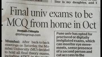 TY BCom final year student examination scenario and MCQ pattern