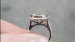 10.50ct Cushion Cut Solitaire