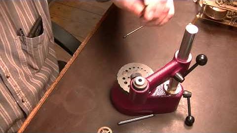 James A. Lea, The Village Clockmaker. Clock repair tutorial. #17 Part 1. Re-pivoting a bent arbor.