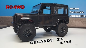 RC4WD Gelande II 1/18 Scale Micro Crawler Unboxing & Overview