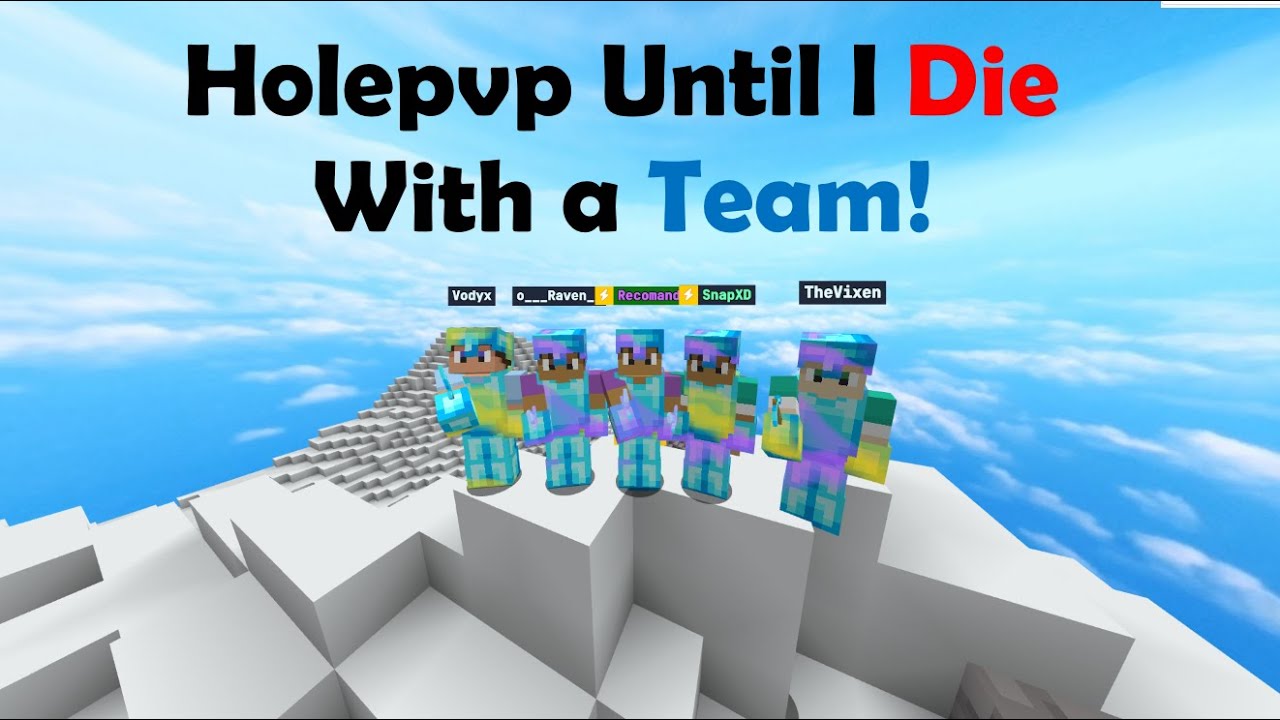 Bloxd.io Until I Die with a Team (Part 8.) Fighting big tribe wars and hackers!