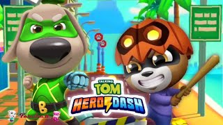 SUPER HERO BEN - TALKING TOM HERO DASH - RUN! RUN! RUN! TRAILERS-GAMEPLAY ANDROID #DIRUMAHAJA screenshot 4