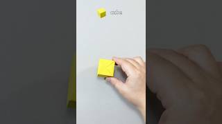 1 Paper = 1 Perfect 3D Cube! 📦🤯 #Shorts #origamicube #paperfolding #onepaper