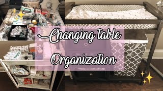 CHANGING TABLE ORGANIZATION ON LIMITED SPACE | BABYS SET UP IN OUR ROOM | Ally Elaine