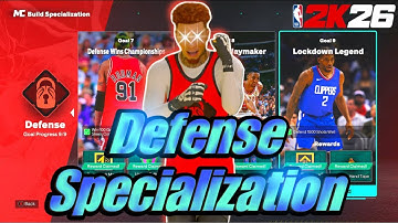 HOW TO FINISH THE DEFENSE SPECIALIZATION FAST IN NBA 2K26! (STEP-BY-STEP GUIDE)