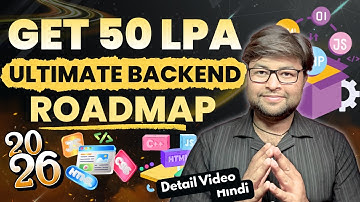 🔥 Ultimate Backend Development Roadmap 2026 | Learn Backend Step-by-Step [Hindi]