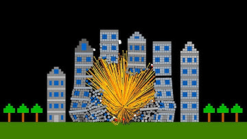 Algodoo | Nuclear Explosion Simulation