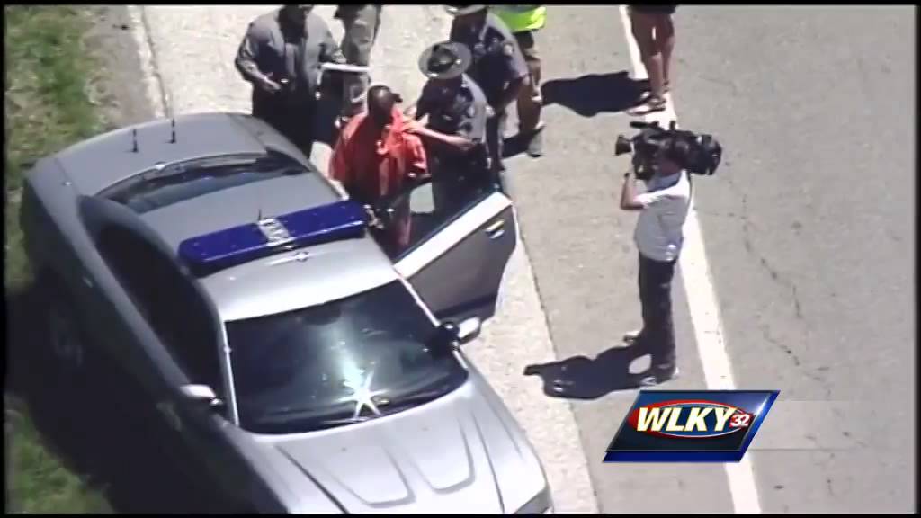Escapee captured after police chase on busy interstate - YouTube