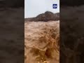 صوت الماء من السيول في محافظة المفرق 