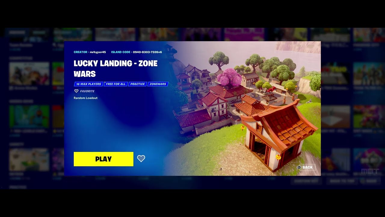 Lucky Landing Zone Wars - Fortnite Creative Zone Wars and Map Code